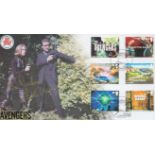 The Avengers Patrick McNee and Honor Blackman signed rare 2005 Internetstamps official TV FDC.