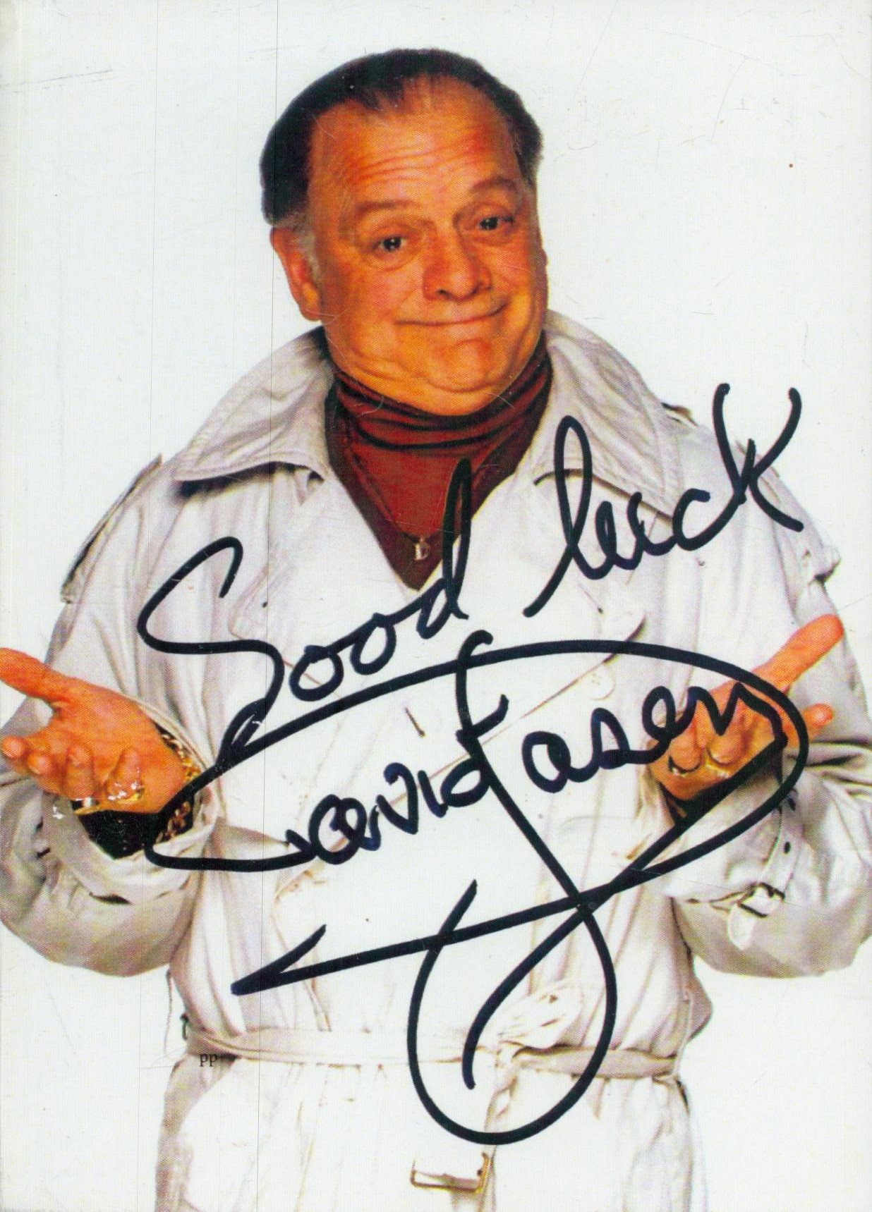 David Jason signed 6x4 inch colour photo. Good Condition. All autographs come with a Certificate