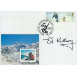 Sir Edmund Hillary signed 2003 Extreme Endeavours FDC. Sir Edmund Percival Hillary KG ONZ KBE was