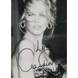 Claudia Schiffer signed 6x4 inch black and white photo. Good Condition. All autographs come with a