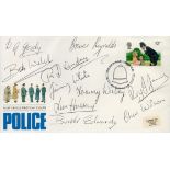The Great Train Robbery. A Police FDC, signed by 10 of the major criminals in the gang, all now
