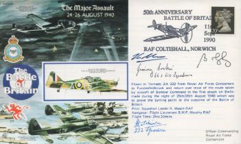 Battle of Britain Major Assault Signed Battle of Britain, Pilots, J Corbin & I Hutchinson Personally