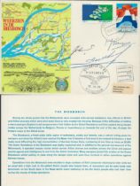 Jan W Landgraff, Adriaan de Keizer & Jacobus Meir Signed & Flown Cover Weerzien in De Biesbosch 15th