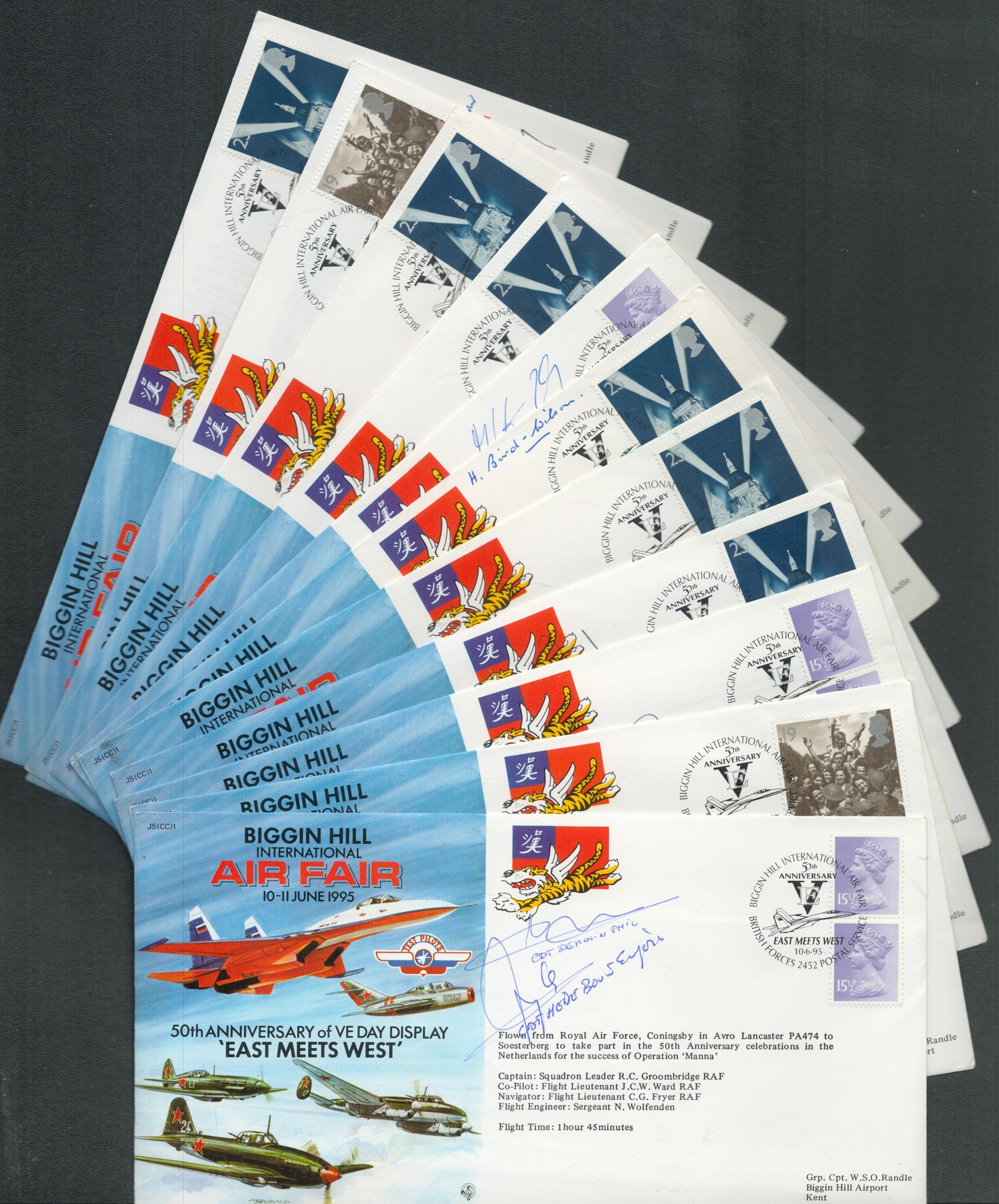 RAF collection 10, signed Biggin Hill International Air Fair 10-11 June 1995 50th Anniversary of