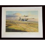 Canberras over Cambridgeshire by Robert Taylor Limited Edition Colour Print signed by the Artist