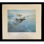 Hurricane Mk1 & Spitfire MkV both by Frank Wotton Limited Edition Colour Prints signed by the Artist