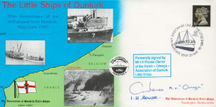 WWII Mr I H Rouse owner of the Ketch- Omega Association of Dunkirk Little Ships signed The Little