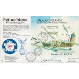Captain Squadron Leader G. H. Williams signed Falkland Islands Presentation Spitfires FDC (RAFAM