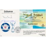 Captain Brian Smith and Peter Lord Abbot Hay FRSH signed Battle of Britain Bahamas presentation