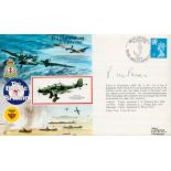 WWII Wing Commander G. C Unwin DSO, DFM signed Battle of Britain The Skirmishing 22-31 July 1940 FDC