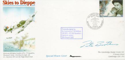 Air Cdre Pete Brothers 602 sqn DSO DFC WW2 RAF Battle of Britain fighter ace signed 1992 Concorde