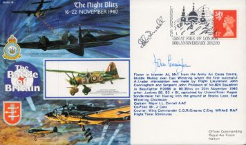 WWII Group Capt John Cunningham CBE, DSO and Two Bars and DFC AND Bar AE signed Battle of Britain