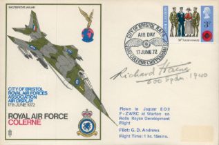 Richard Haine 600 sqn WW2 RAF Battle of Britain fighter ace signed 1972 RAF Colerne cover, flown