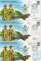 Three Operation Thursday General Wingate's Airborne Invasion of Burma Signed Covers By Pilots,