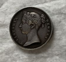 South African Medal 1853, campaign S/A 1834 1853. Named to W M Harris 35th Regiment the Royal Sussex
