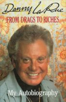 Danny Le Rue signed From Drags To Riches My Autobiography first edition hardback book. Good