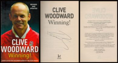 Clive Woodward signed Winning! First edition paperback book. Good Condition. All autographs come
