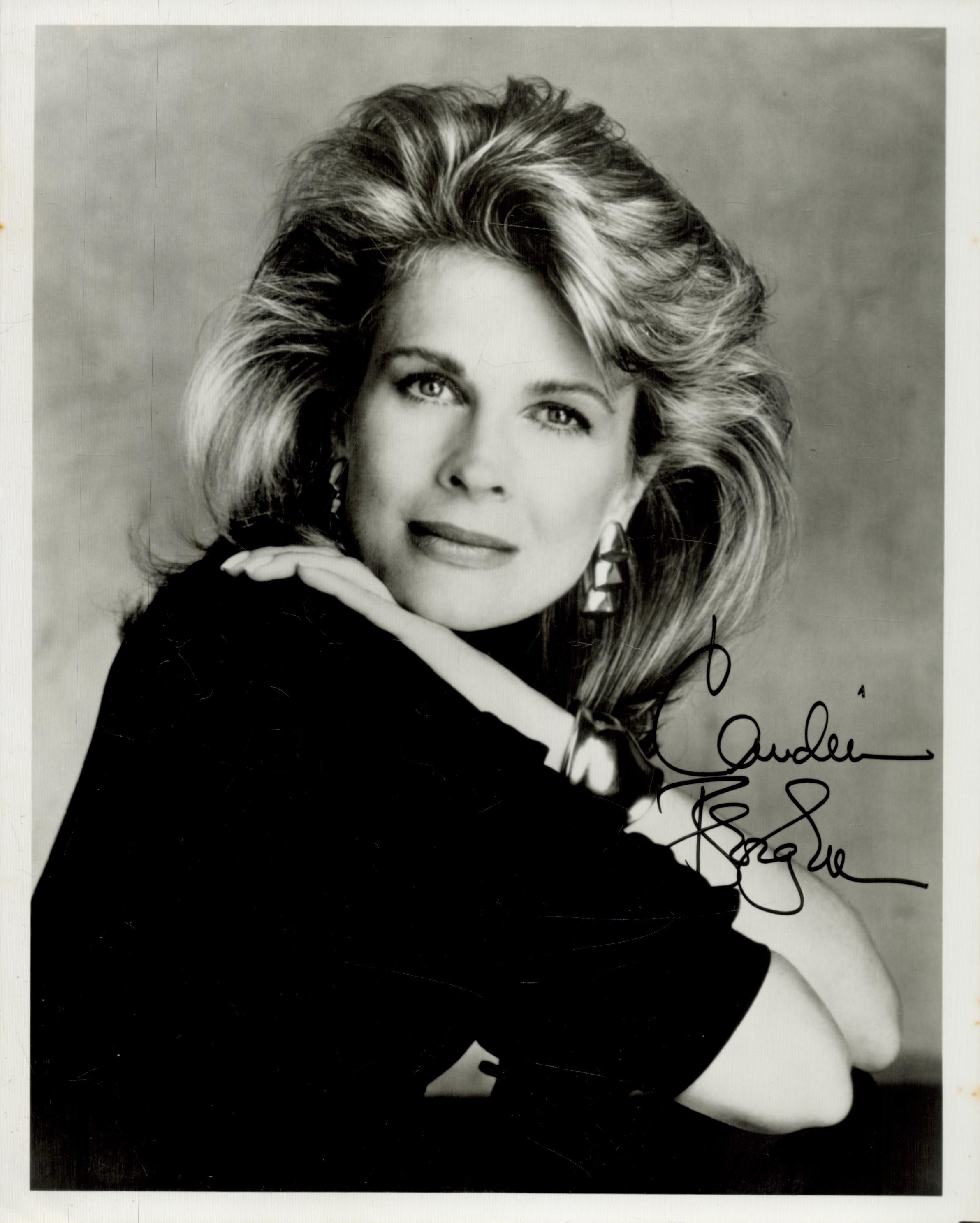 Candice Bergen signed 10x8 inch black and white photo. Good Condition. All autographs come with a