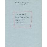 Dame Iris Murdoch signed 7x6 inch page. Dame Jean Iris Murdoch DBE ( 15 July 1919 - 8 February 1999)