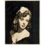 Ida Lupino signed 10x8 inch vintage black and white photo. Good Condition. All autographs come