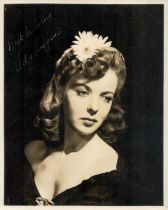 Ida Lupino signed 10x8 inch vintage black and white photo. Good Condition. All autographs come