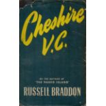 WWII Cheshire V.C hardback book by the author Russell Braddon unsigned signs of age on book slip .