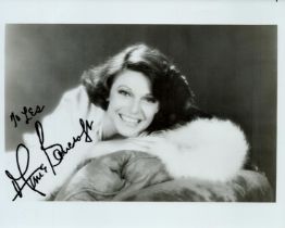 Ann Bancroft signed 10x8 inch black and white photo. Dedicated. Good Condition. All autographs