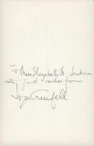 Joyce Grenfell signed 6x4 inch black and white photo signature on reverse dedicated. Good Condition.