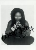 Whoopi Goldberg signed 7x5 inch black and white photo. Good Condition. All autographs come with a
