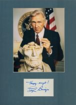 Lloyd Bridges signed 16x12inch colour mount. Good Condition. All autographs come with a