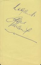 Gene Vincent signed 4x3inch album page. Good Condition. All autographs come with a Certificate of