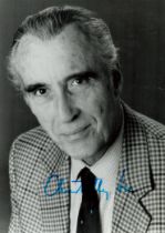 Christopher Lee signed 7x5 inch black and white photo. Good Condition. All autographs come with a