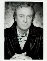 Michael Caine signed 9x7 inch black and white photo. Good Condition. All autographs come with a