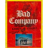 Bad Company multi signed tour brochure signed by all 4 members. Paul Rodgers, Mick Ralphs, bassist