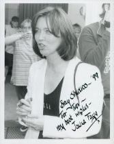 Janina Faye signed 10x8 inch black and white photo. Good Condition. All autographs come with a