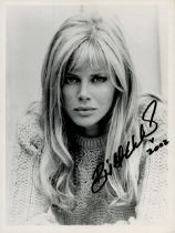 Britt Ekland signed 9x7 inch black and white photo. Good Condition. All autographs come with a