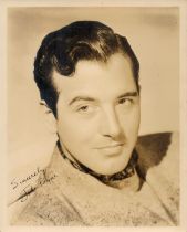 John Payne signed 10x8 inch vintage sepia photo. Good Condition. All autographs come with a
