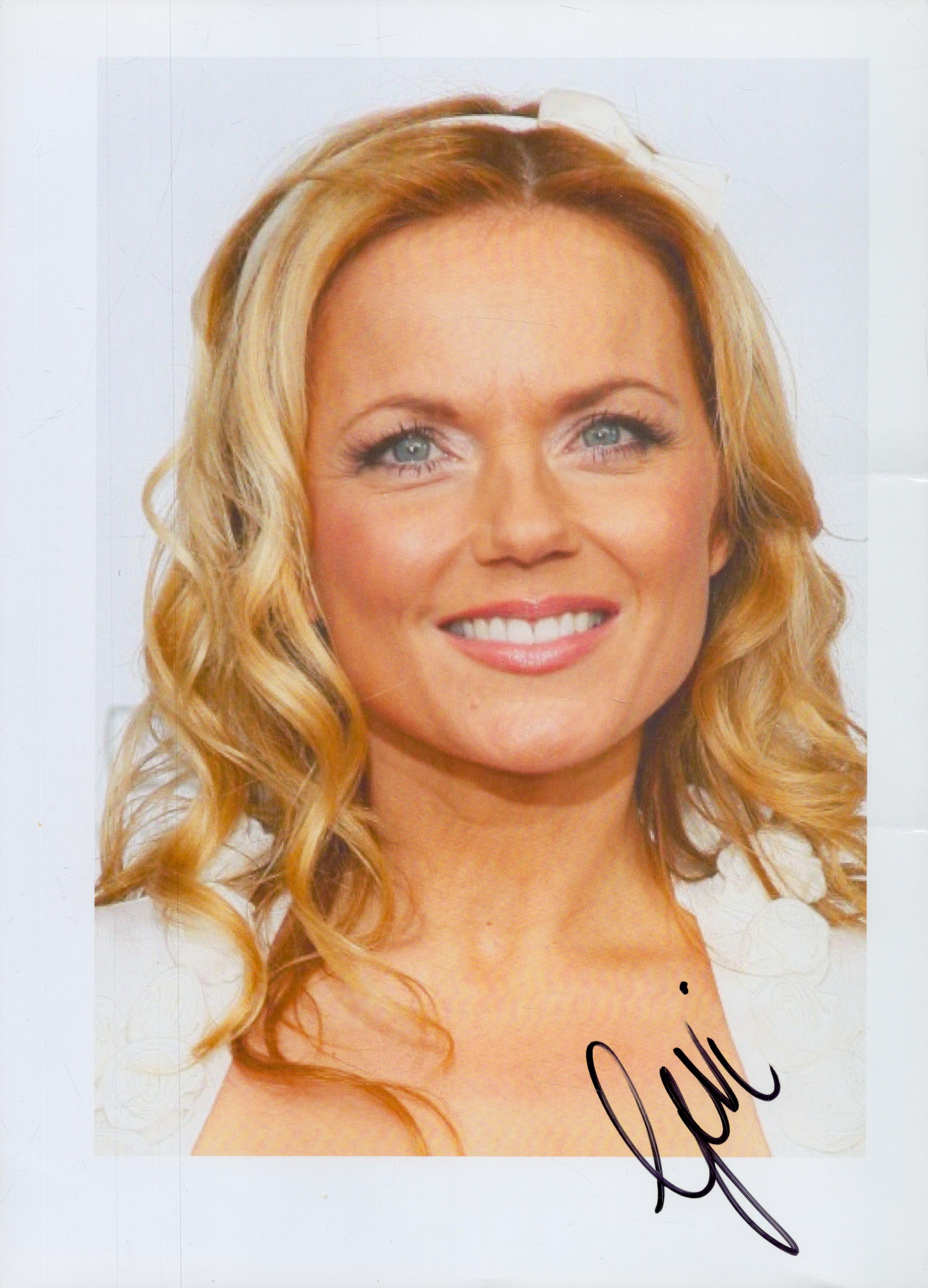 Geri Halliwell signed 12x8 inch colour photo. Good Condition. All autographs come with a Certificate