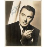 George Brent signed 10x8 inch vintage black and white photo. Good Condition. All autographs come