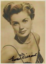 Esther Williams signed 12x8 inch vintage sepia photo. Good Condition. All autographs come with a