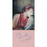 Kay Kendall (1927 1959) British Actress Signed Album Page With Photo. Good Condition. All autographs