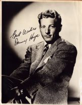 Danny Kaye signed 10x8 inch vintage black and white photo. Good Condition. All autographs come