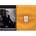 Ronald Reagan signed 10x8 inch black and white photo with original mailing envelope. Good Condition.