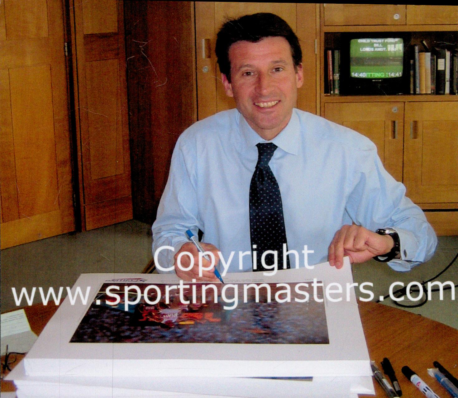 Lord Sebastian Coe signed limited edition print with signing photo Sebastian Coe is one of the great - Image 2 of 2