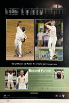 Shane Warne and Muttiah Muralitharan signed Limited Edition Lithograph with COA This absolutely