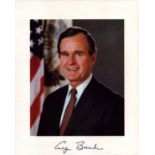 George H.W Bush signed 10x8 inch colour photo. Good Condition. All autographs come with a