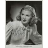 Joan Caulfield signed 10x8 inch black and white paramount pictures promo photo. Good Condition.