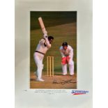 Gary Sobers signed limited edition print with signing photo The achievements of Sir Garfield