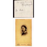 Florence Nightingale clipped signature. Signed in pencil. Comes with 6x4inch vintage postcard photo.