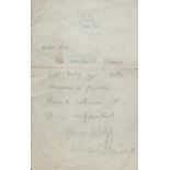 Winston Churchill TLS on vintage House of Commons paper. Good Condition. All autographs come with